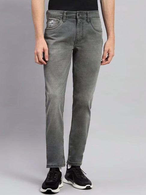 monte carlo light grey skinny fit jeans