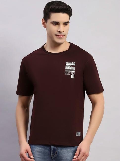 rock.it wine smart fit printed t-shirt