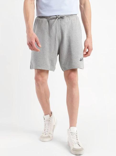 levi's grey regular fit shorts