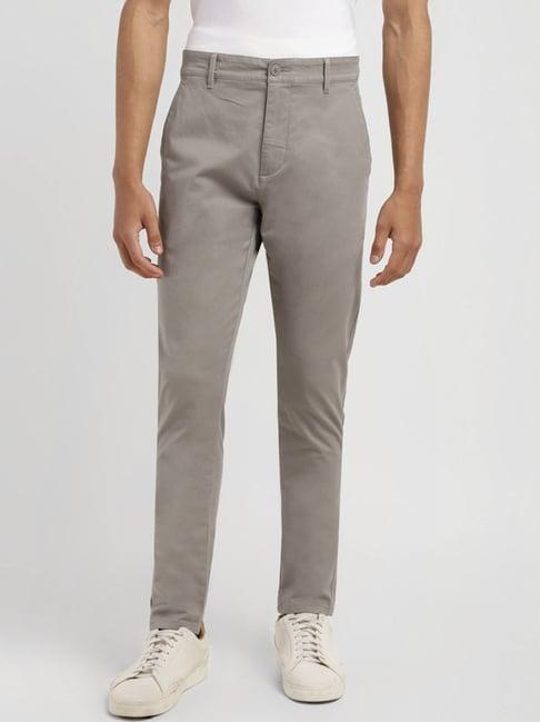 levi's 512 grey slim fit trousers