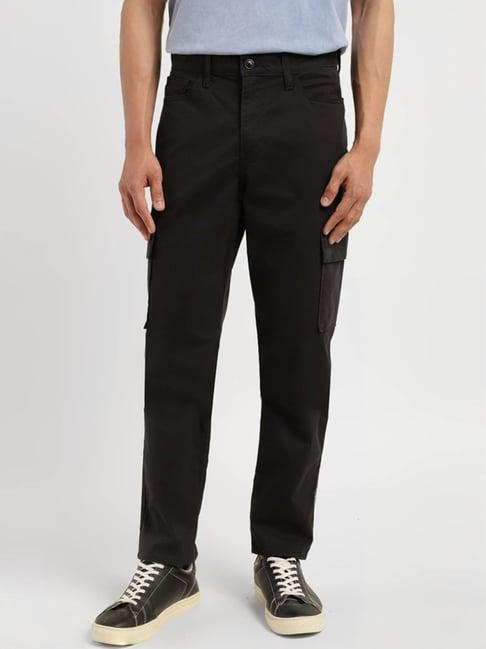 levi's black loose fit cargos