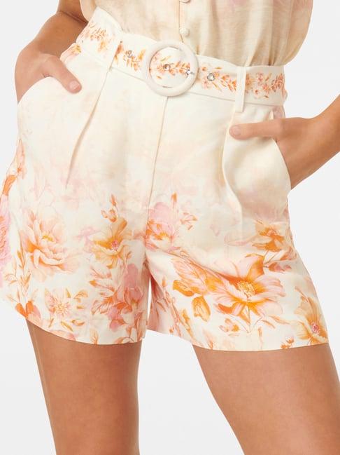 forever new kiara belted linen shorts with belt