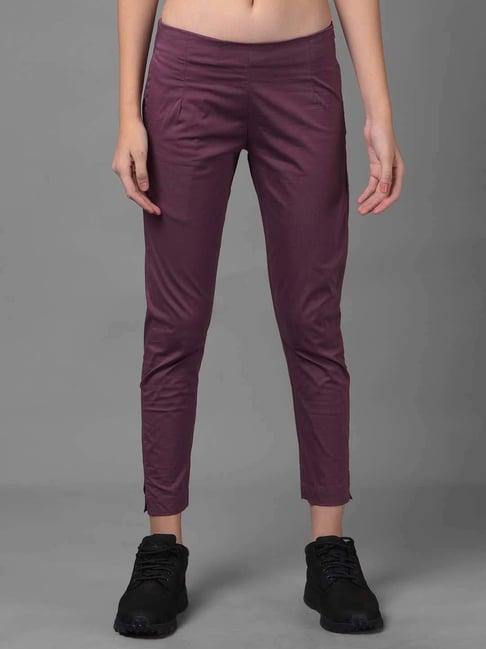 dollar missy purple cotton pants