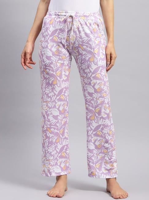 monte carlo lavender & white printed pyjamas