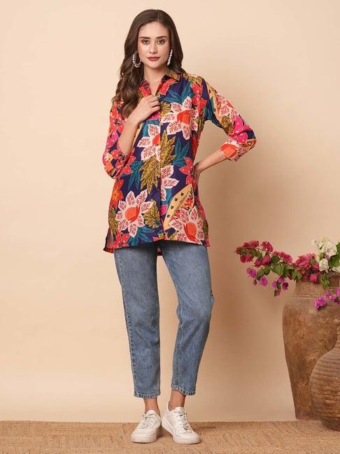 fashor multicolor printed shirt