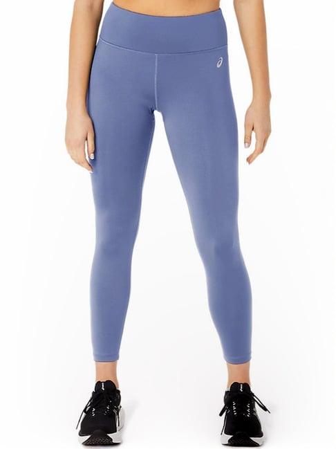 asics blue high rise sports tights