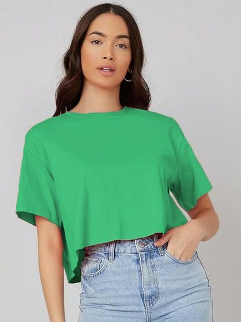 kotty green relaxed fit oversized t-shirt