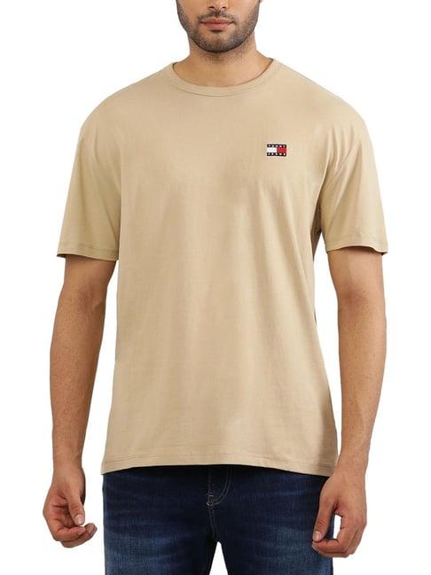 tommy hilfiger beige regular fit t-shirt