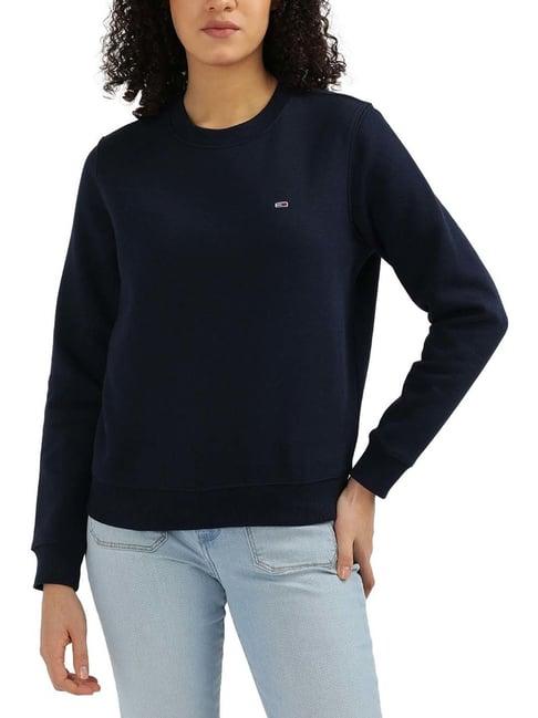 tommy hilfiger blue regular fit sweatshirt