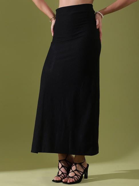 selvia black maxi skirt