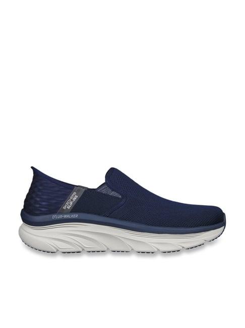 skechers men's d'lux walker - orford navy casual sneakers