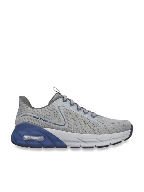 skechers men's max protect sport - bream grey casual sneakers