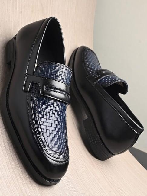 hoversole men's nick black loafers