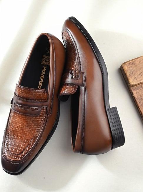 hoversole men's nick brown loafers