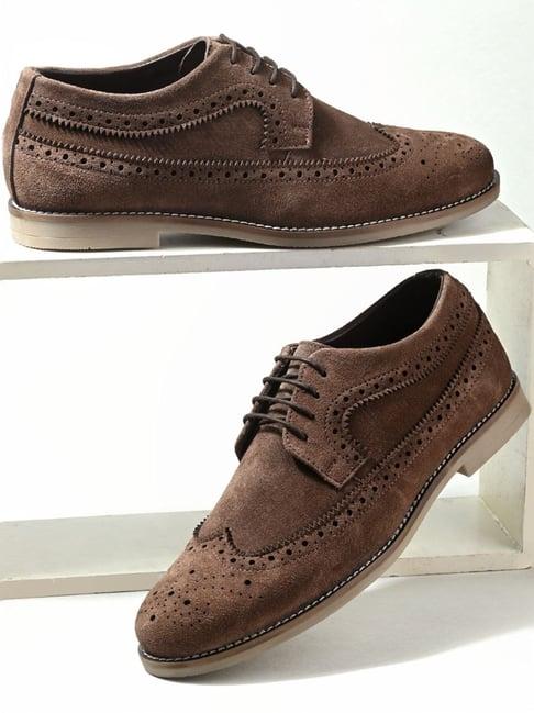 hoversole men's charles brown brogue shoes