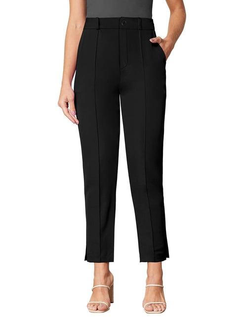 odette black high rise pants