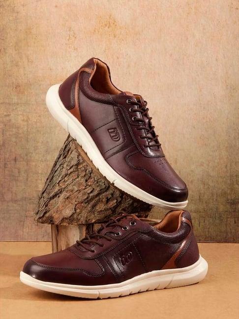 id men's wine casual sneakers