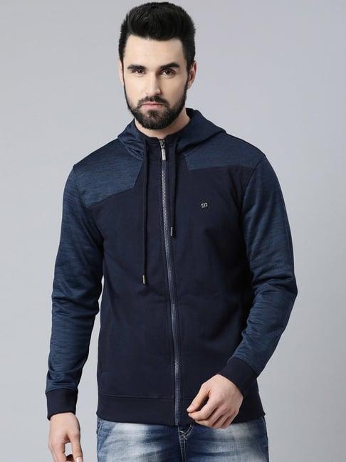 dixcy scott maximus navy relaxed fit hooded sweatshirt