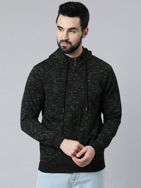 dixcy scott maximus black & lime green relaxed fit hooded sweatshirt