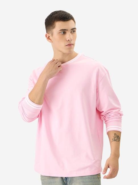 the souled store pink loose fit t-shirt