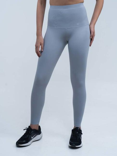 soie grey plain sports tights