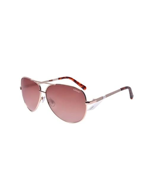 levi's brown cat eye uv protection sunglasses for women