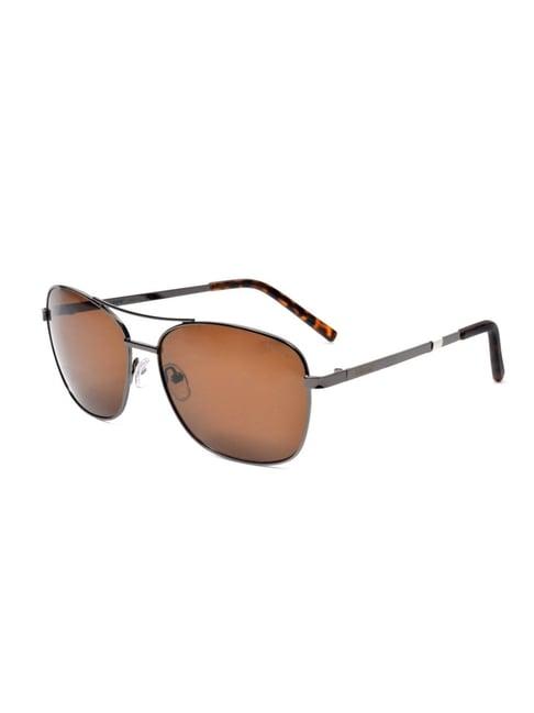 levi's grey oval uv protection sunglasses for men