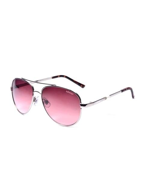 levi's brown aviator uv protection sunglasses for women