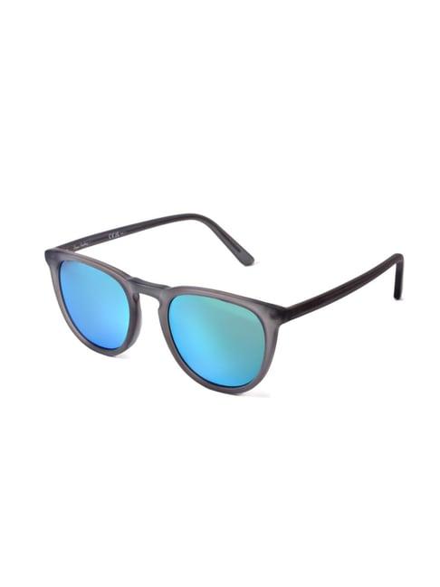 pierre cardin blue round sunglasses for men