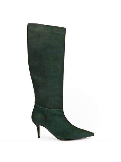 saint g women's erin green stiletto booties