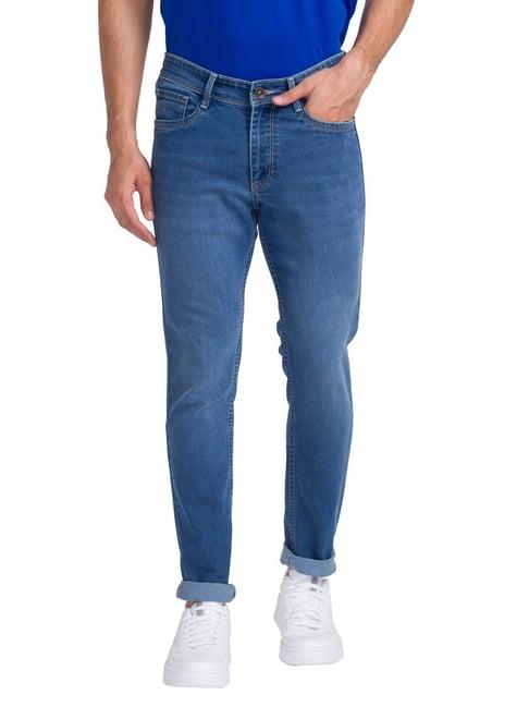 park avenue blue super slim fit jeans