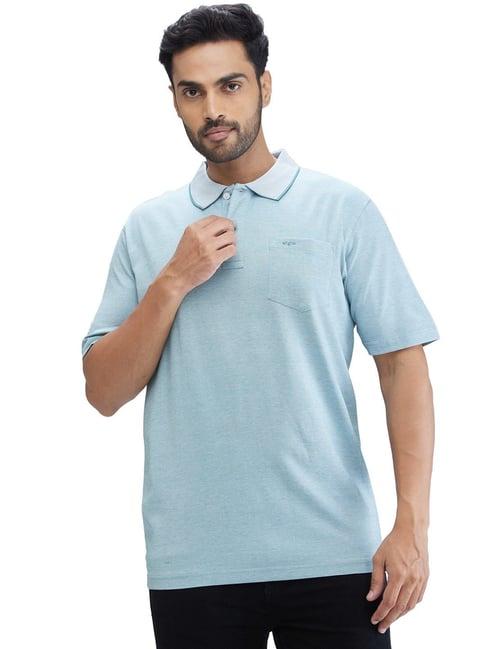 colorplus blue comfort fit polo t-shirt