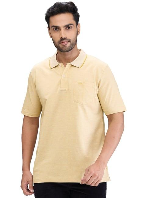 colorplus yellow comfort fit polo t-shirt