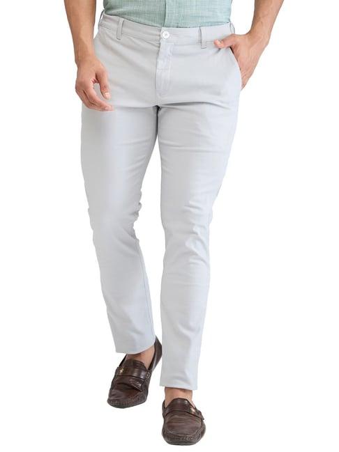 colorplus grey super slim fit trousers