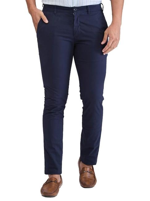 colorplus blue super slim fit trousers