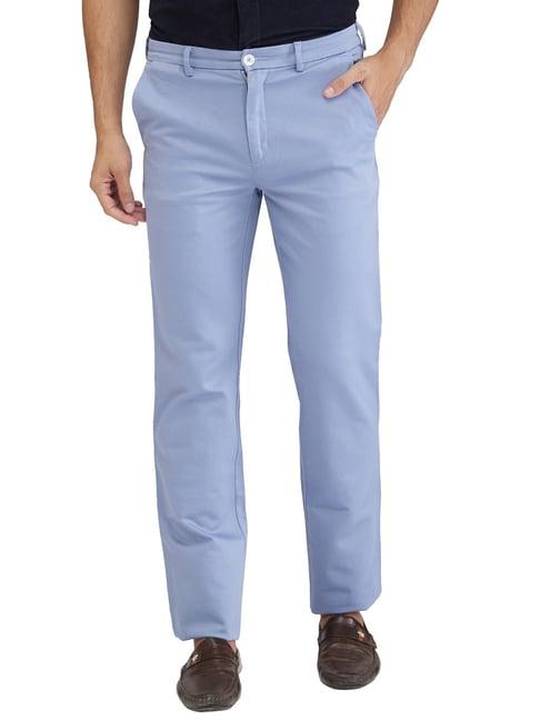 colorplus blue tailored fit trousers