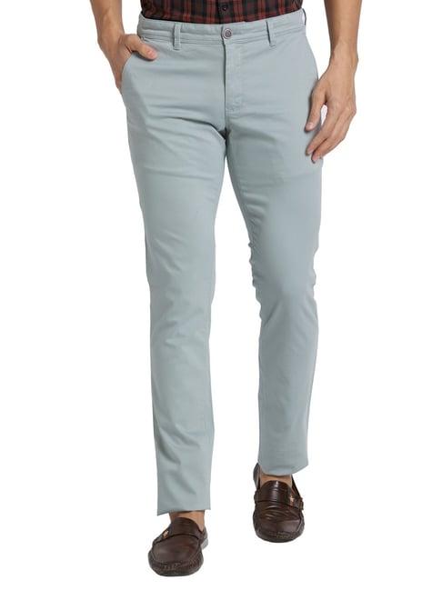 parx green super slim fit trousers