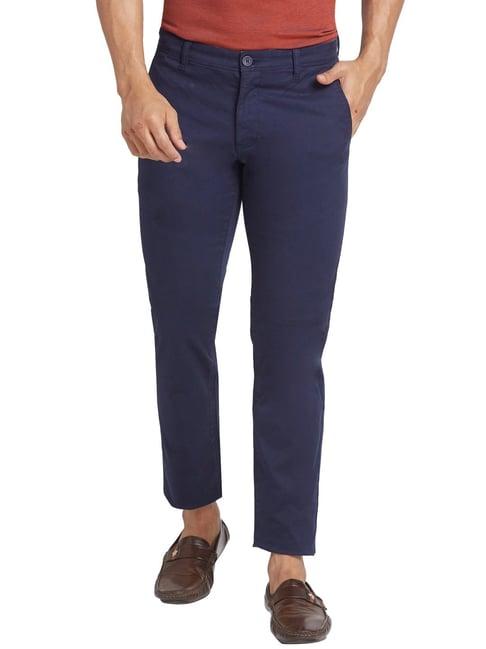 parx blue tapered fit trousers