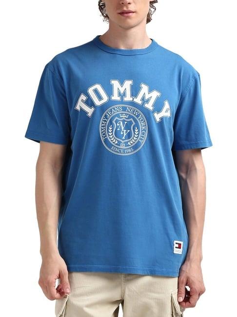 tommy hilfiger blue logo regular fit t-shirt