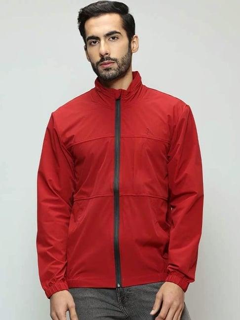 indian terrain rust regular fit jacket