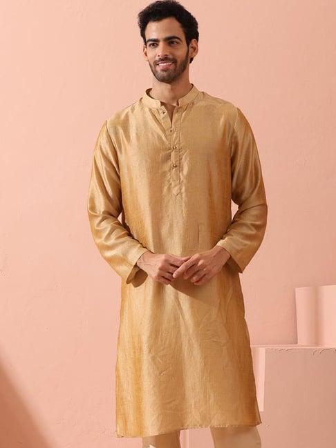 swtantra gold regular fit kurta