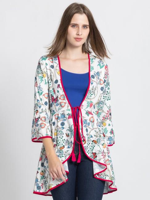 shaye multicolor floral print shrug