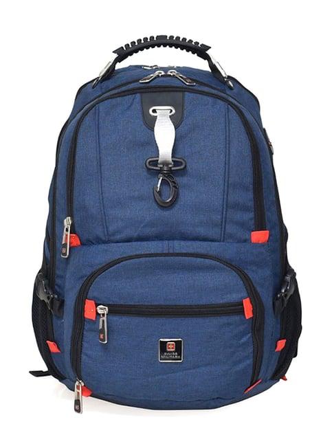 swiss military navy blue backpack - 32 ltrs