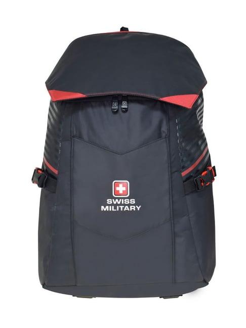 swiss military black backpack - 26 ltrs