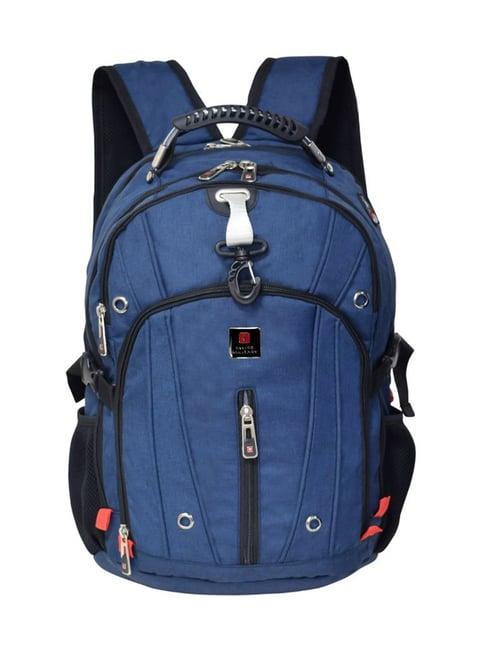 swiss military navy blue backpack - 32 ltrs