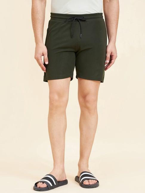 sweet dreams olive regular fit lounge shorts