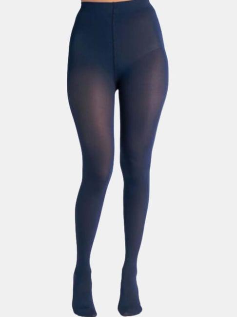 secrets by zerokaata navy plain pantyhose stockings