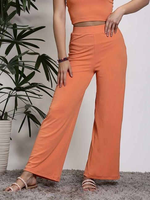 sera coral high rise flared pants