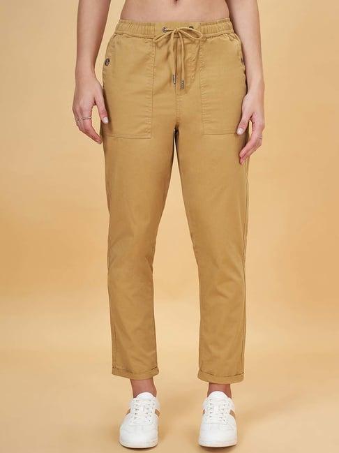 honey by pantaloons khaki cotton pants