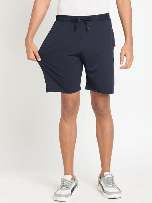 okane navy regular fit shorts